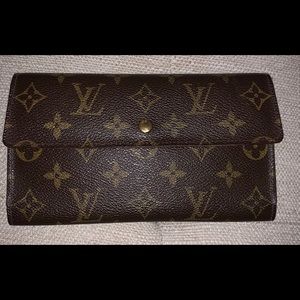 Louis Vuitton Brown Sarah Monogram Canvas Wallet